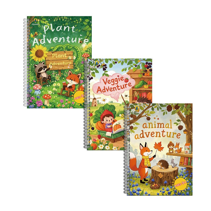 Livres de dessin 3D réutilisables pour enfants