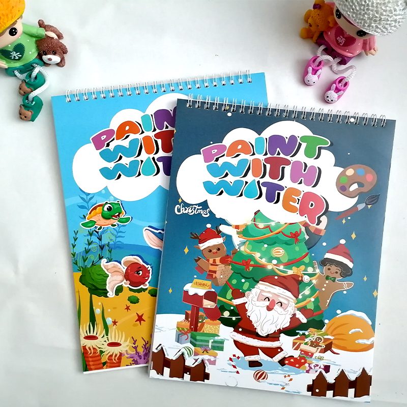 Ensemble de livres de coloriage aquarelle tout-en-un