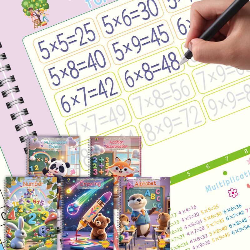 Cahier de pratique de traçage d'animaux mignons