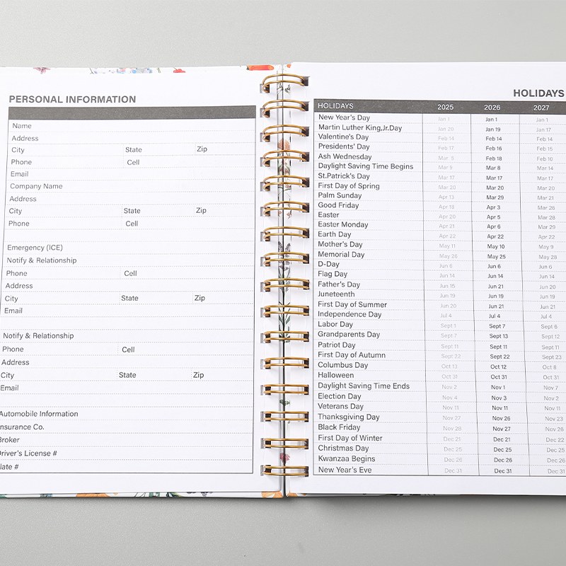 Annual Daily Planning Notebook