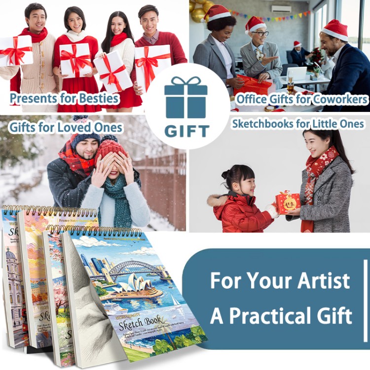 6-Pack Oil Painting Cover Sketchbooks