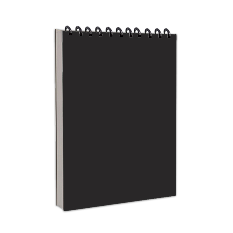 Carnet de croquis à couverture noire pure