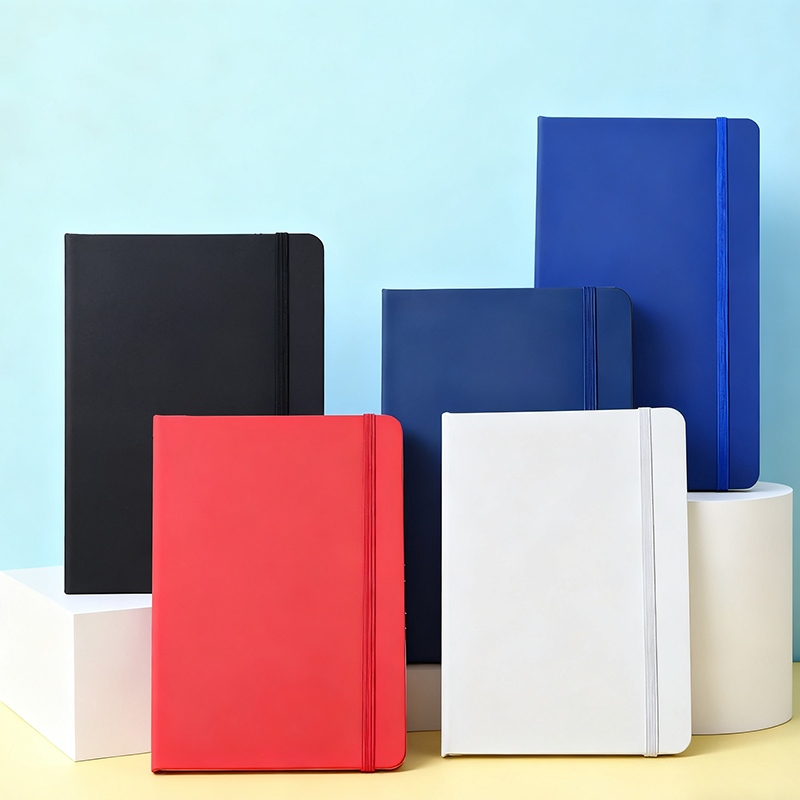 Carnet d'affaires avec couverture en cuir souple