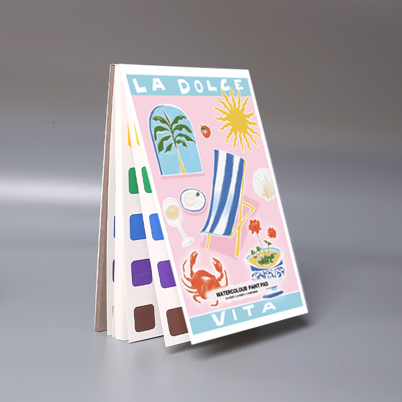 Livre de coloriage aquarelle à base épaissie